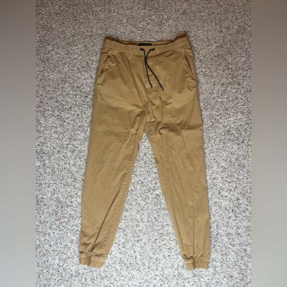 Men’s American Eagle Khaki Drawstring Joggers Size Small